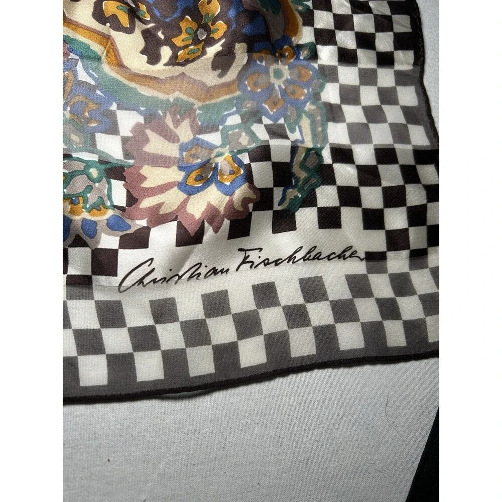 Vtg Original Christian Fischbacher Multi Color 35